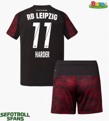 RB Leipzig Conrad Harder #11 Tredjeställ Barn 2025-26 Kortärmad (+ Korta byxor)